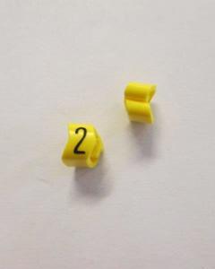 Cable noticeable clip 2-4 yellow/black 2   diameter 4-10mm